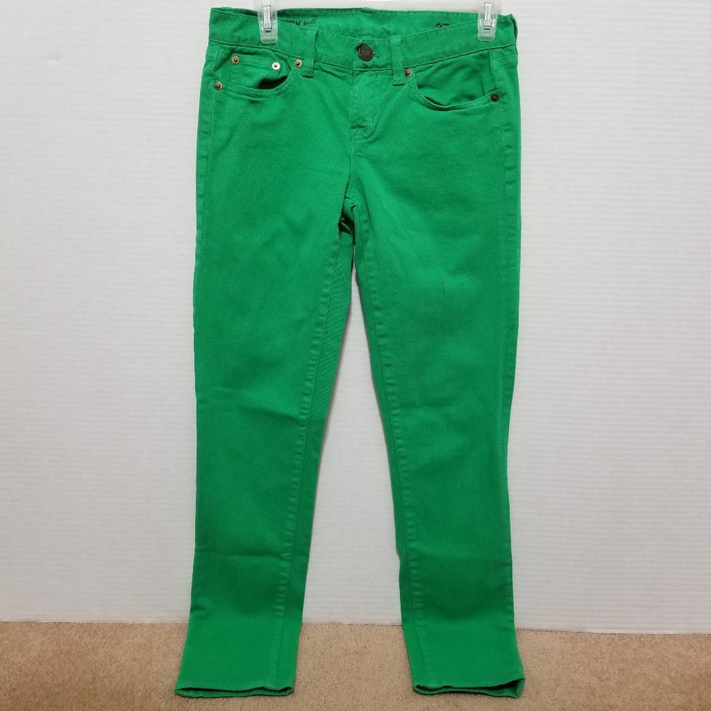 J.Crew jeans 27 Tall Toothpick Ankle colored denim skinny stretch